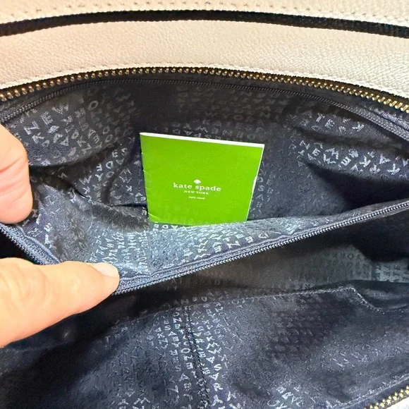 NWOT Kate Spade Boutique Striped Saffiano Leather Bow Tote Authentic Retail Line - Picture 5 of 8